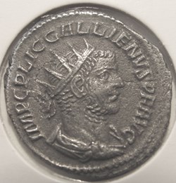 Gallienus, 255-256 AD, AR Ant