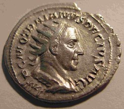 Trajan Decius 249AD, AR Ant