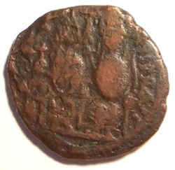 Justin II 569-570AD, Ae Folis