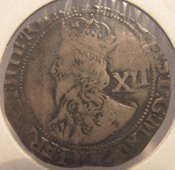 Charles I, 1643-1644, AR Shilling
