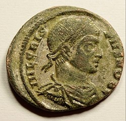 Crispus 316-326 AD AE silvered Follis