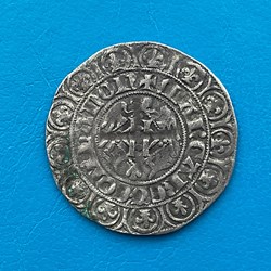 Comté de Hainaut plaque argent Marguerite II d’Avesnes