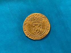 Écu d’or 1ere émission Charles VI variante