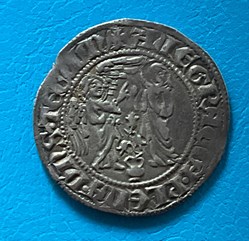 Comté de Provence Charles II salut d’argent au type de l’Annonciation