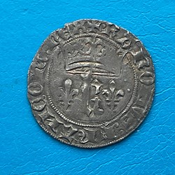 Charles VII Blanc au K dit des gens d’armes Poitiers