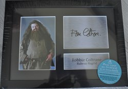 Photo signée - Rubeus Hagrid - Robbie Coltrane