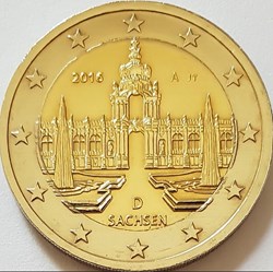 2 Euros Présidence de la Saxe au Bundesrat 2016 D Munich