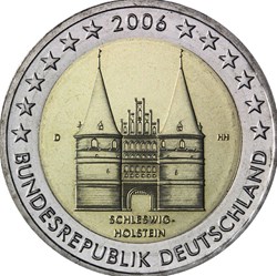 2 Euros Présidence du Schleswig-Holstein 2006 D Munich