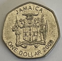 Jamaïque-1 dollar - Sir Alexander Bustamante heptagonale 2008