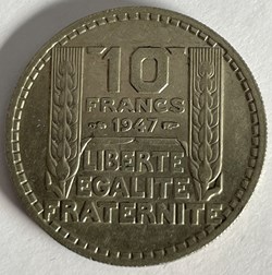 10 francs Turin 1947 Grosse Tête
