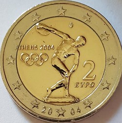 2 Euros Jeux olympiques d'Athènes de 2004