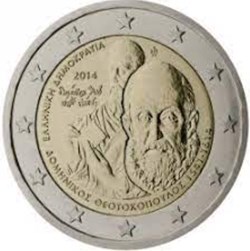 2 Euros 400e anniversaire de la mort du peintre, Domínikos Theotokópoulos, dit El Greco