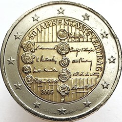 2 Euros 50e anniversaire du Traité d'État autrichien