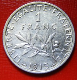 1 francs Semeuse 1915