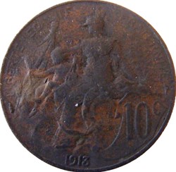 10 centimes Daniel-Dupuis 1913