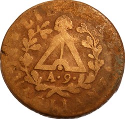Italie 2 soldi Republique Subalpine A9