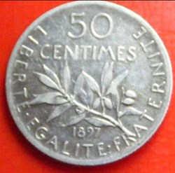 50 centimes Semeuse 1897