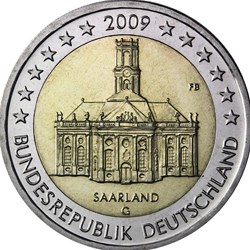 2 Euros Présidence de la Sarre au Bundesrat 2009 D Munich
