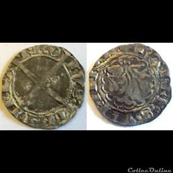 DAUPHINS DU VIENNOIS - CHARLES VII Liard dentillé