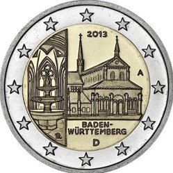 2 Euros présidence du Bade-Wurtemberg au Bundesrat 2013 D Munich
