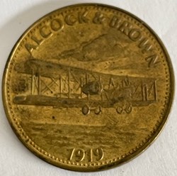 Jeton - L'épopée de l'espace - n° 06 - Alcock & Brown 1919