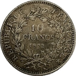 10 francs Hercule 1972