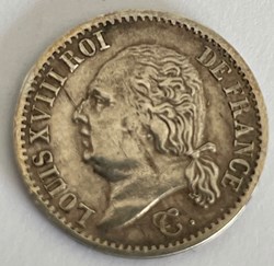 1/4 franc Louis XVIII 1817 Paris