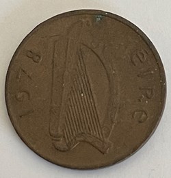 Irlande - 1 penny non magnétique 1978