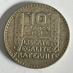 10 francs Turin 1931