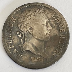 Demi-franc Napoléon Ier tête laurée 1812 Nantes Empire français