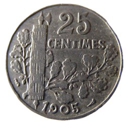 25 centimes Patey, 2e type 1905