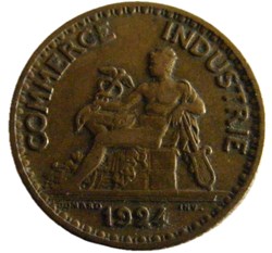 1 Franc Chambres de commerce 1924