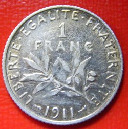 1 francs Semeuse 1911