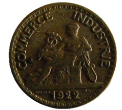50 centimes Chambres de commerce 1922