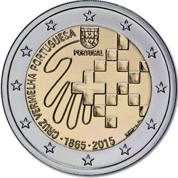 2 Euros 150e anniversaire de la Croix-Rouge portugaise 2015