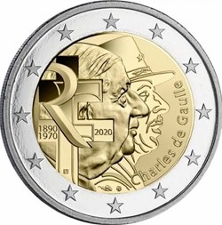 2 Euros Charles de Gaulle