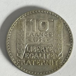 10 francs Turin 1934 3 court
