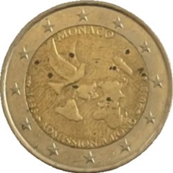 2 Euros 20e anniversaire de l'adhésion de la Principauté à l'ONU 2013