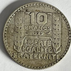 10 francs Turin 1929 différent J