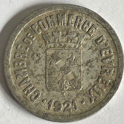 25 centimes - Chambre de Commerce - Evreux