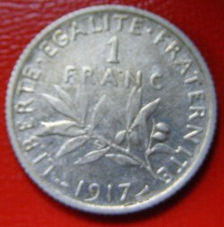 1 francs Semeuse 1917
