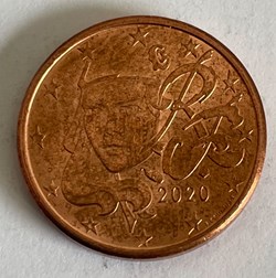 1 cent : 2020 Marianne