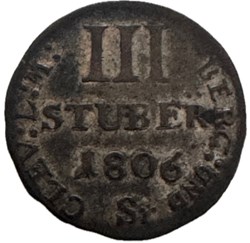 Allemagne - Grand-duché de Berg - 3 stüber - Joachim Murat 1806 Sr