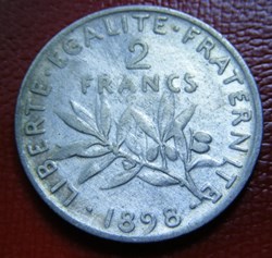2 francs Semeuse 1898