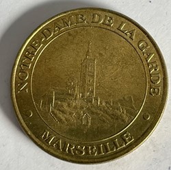 Jeton touristique - Monnaie de Paris - Notre-Dame de la Garde - Marseille