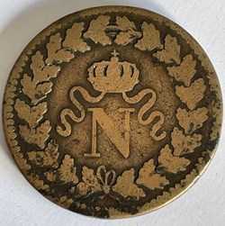 1 décime Napoléon Au N couronné 1815 Strasbourg