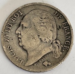 1 franc Louis XVIII 1821 Lille