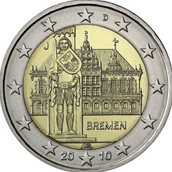 2 Euros Présidence de Brême au Bundesra 2010 D Munich