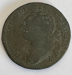 12 deniers dit "au faisceau", type FRANÇAIS 1792 Strasbourg