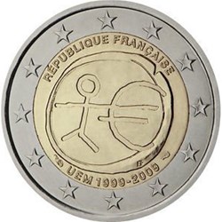 2 Euros 10e Anniversaire de l'Union économique et monétaire